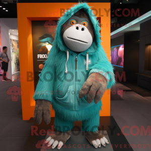 Mascot character of a Teal...