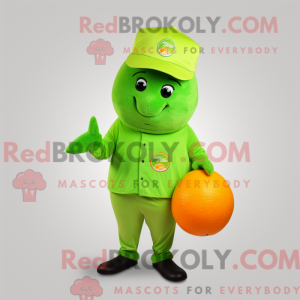 Mascot character of a Lime...