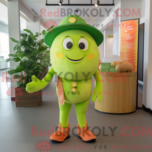 Mascot character of a Lime...