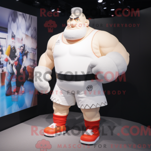 Mascot character of a White...