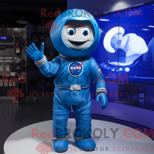 Mascot character of a Blue...