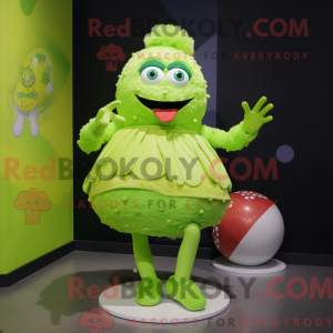 Mascot character of a Lime...