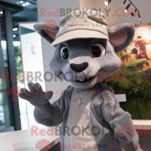 Mascot character of a Gray...