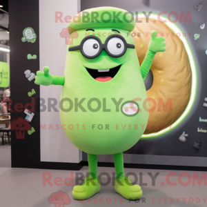 Postava maskota Lime Green...