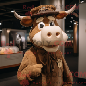 Postava maskota Tan Cow...