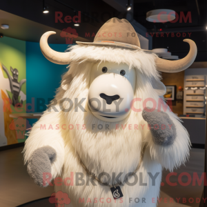 Maskottchen eines weißen...