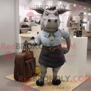 Mascot character of a Gray...