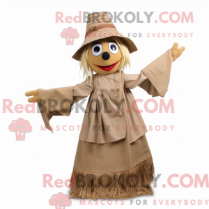 Mascot character of a Tan...