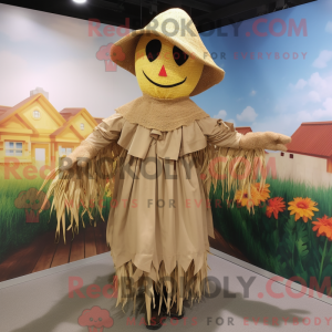 Mascot character of a Tan...