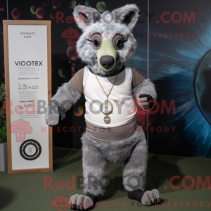 Mascot character of a Gray...