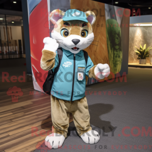 Maskot karakter af en Puma...