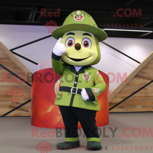 Mascot character of a Olive...