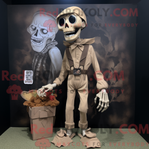 Maskotfigur af en Tan...