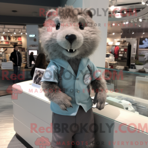 Mascot character of a Gray...