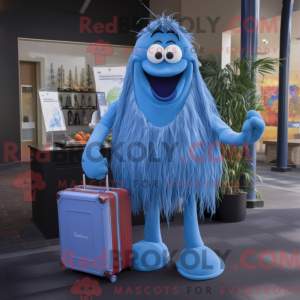 Mascot character of a Blue...