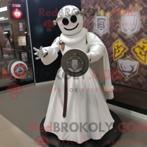 Mascot character of a White...