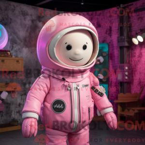 Máscara de astronauta rosa...