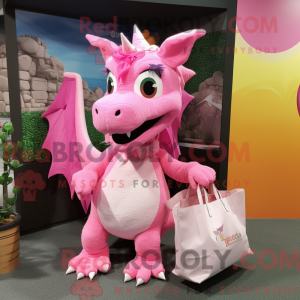 Mascot character of a Pink...