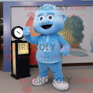 Maskot postava Sky Blue...