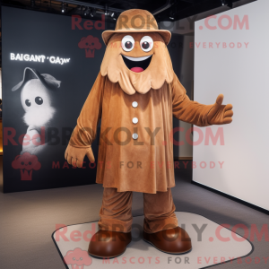 Mascot character of a Brown...