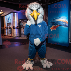 Mascot character of a Blue...