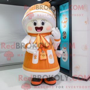 Mascot character of a White...