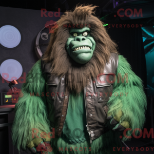 Mascot character of a Green...