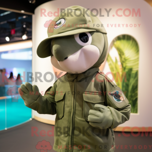 Mascot character of a Olive...