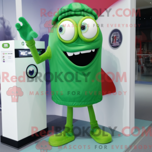 Mascot character of a Green...