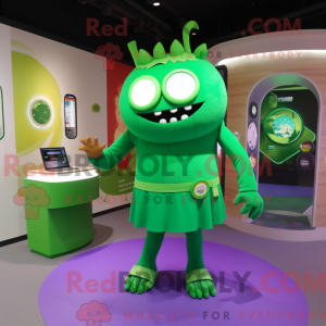 Mascot character of a Green...