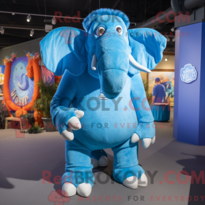 Mascot character of a Blue...