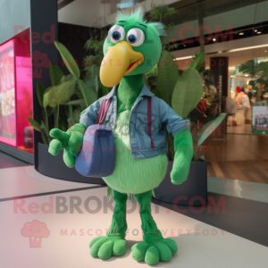 Green Flamingo mascotte...