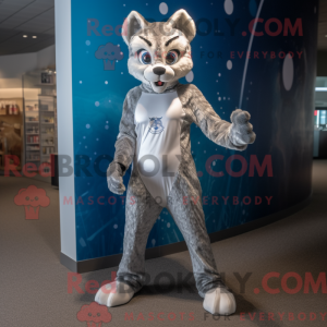 Maskottchen eines silbernen...