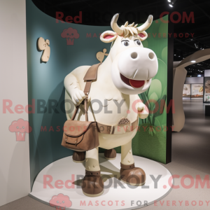 Mascot character of a Beige...