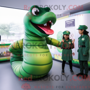 Mascot character of a Green...