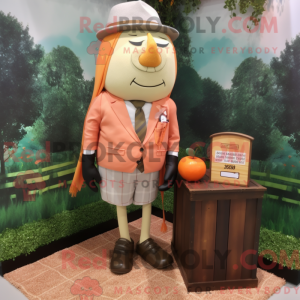 Mascot character of a Peach...