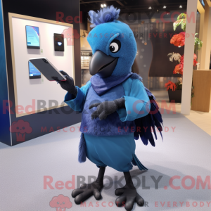 Mascot character of a Blue...
