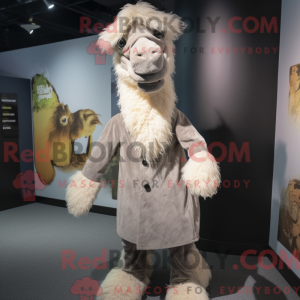Mascot character of a Gray...
