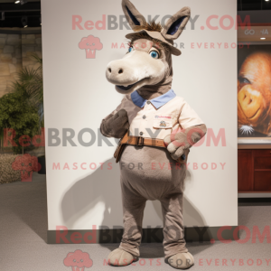 Maskot karakter af et æsel...