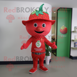 Red Strawberry mascotte...