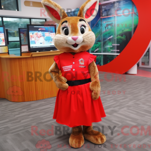 Mascot character of a Red...