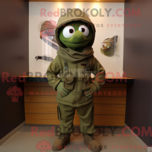 Mascot character of a Olive...