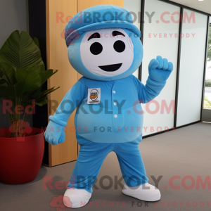 Postava maskota Sky Blue...