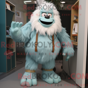 Mascot character of a Teal...
