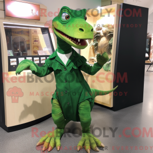Mascot character of a Green...