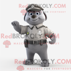 Mascot character of a Gray...