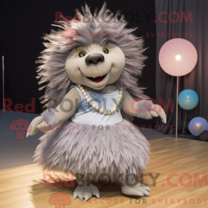 Mascot character of a Gray...