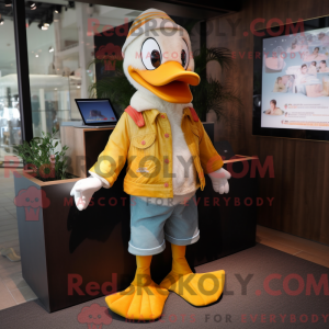 Mascot character of a Duck...