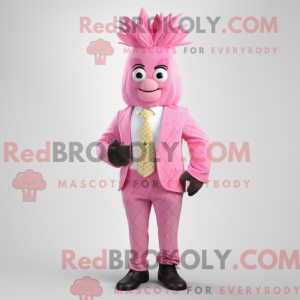 Mascot character of a Pink...