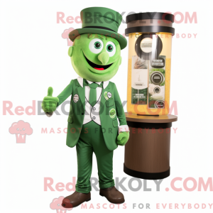 Mascot character of a Green...